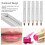 5Pcs Retractable Lip Makeup Brush Set Nylon Grey Shell Portable 3