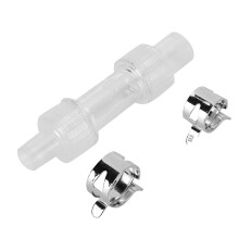 Connettore per tubo flessibile antiriflusso, realizzato in materiale resistente e con sistema di connessione semplice, per il controllo del flusso
