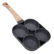 4 Hole Nonstick Egg Omelette Grilled Steak Cooking Pan Hamburger Bread Breakfast Maker Induction Cookware Omelet Pan