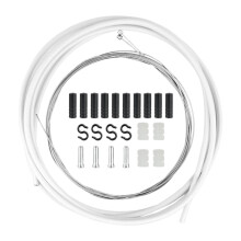 Bicycle Brake Cable Set For Road, Mountain, Folding Bikes White, And Brake Cables And Transmission Lines