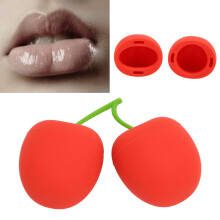 Lip Plumper Silicone Lip Enhancer Device for Instant Natural Volume Boost, Cherry Shape