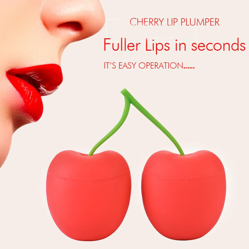 Lip Plumper Silicone Lip Enhancer Device for Instant Natural Volume Boost, Cherry Shape 1