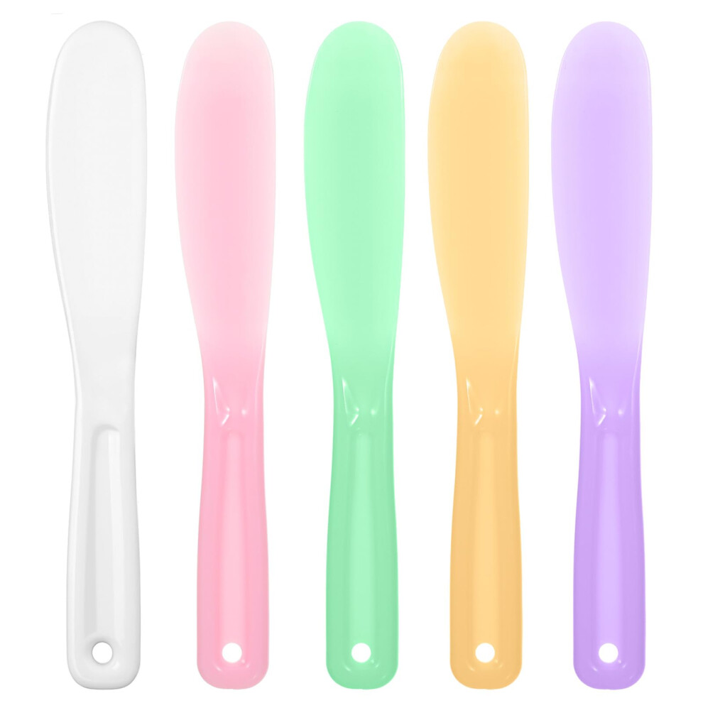 Cream 5Pcs Reusable Silicone Face Mask Spatula Set For Hygienic Skincare And Lotion Application