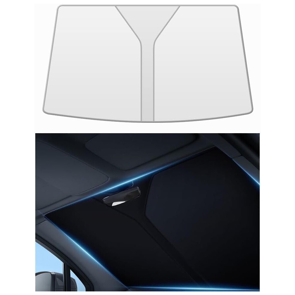 Front Windshield Sunshade, Reflective 99% Uv Blocking Car Sun Shade, Silver 9199774738675