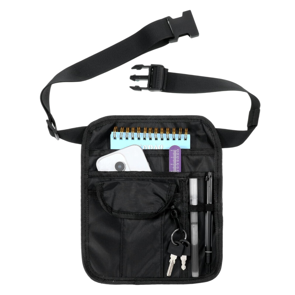 Waterproof Server Waist Pouch Apron With Multipocket Adjustable Belt For Restaurant Waiters 9094768980293