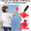 Paint Edger Tool with 6Section Extension Pole – Adjustable Pad for Walls, Ceilings, Trim, Includes 2 Refills 4