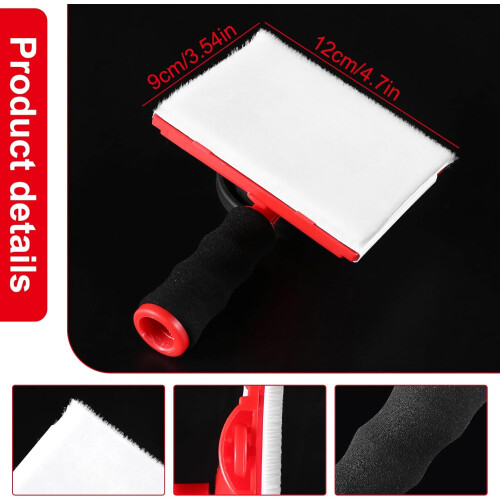 Paint Edger Tool with 6Section Extension Pole – Adjustable Pad for Walls, Ceilings, Trim, Includes 2 Refills 2