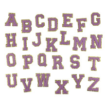 Gestalte dein Vermächtnis: Chenille-Buchstabenaufnäher, College-Initialen mit starkem Kleber, Personalisiere deinen Stil mit bestickten