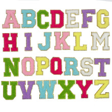 Customize With Confidence: Chenille Letter Patches, Glitter Patches, Gold Glitter Border For Fashionable Personalization