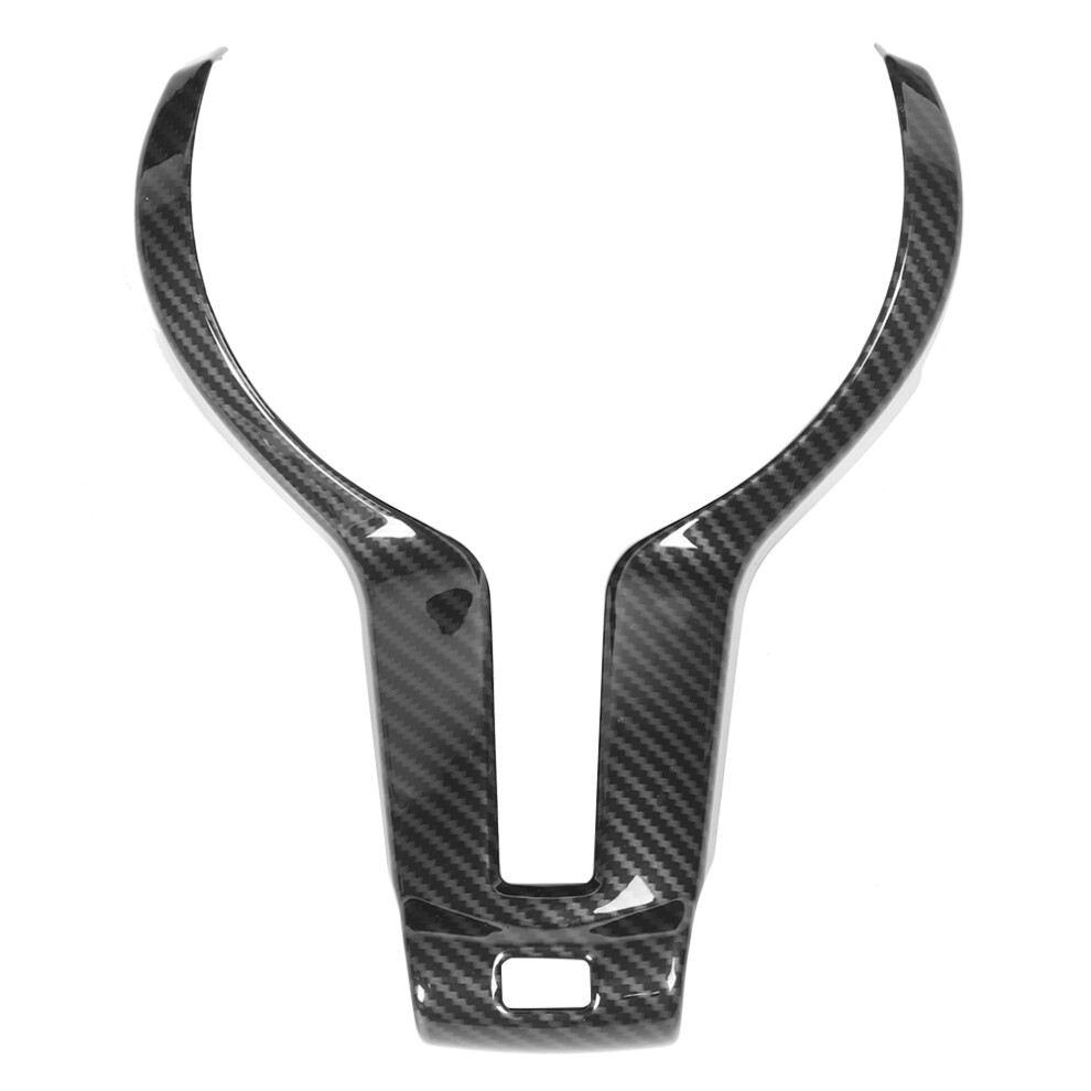Compatible With Bmw For F20 F30 X5 X6 Models, High-Quality Abs Material Carbon Fiber Treatment Glossy Appearance, Car Interior Steering Wheel Trim 9175034373374