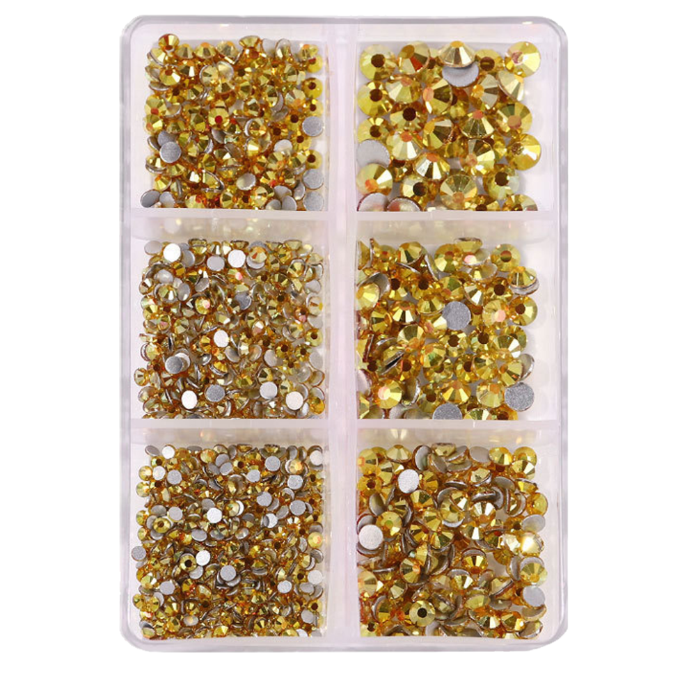 Professional Glass Flatback Gems, Clear Crystal Rhinestones With Faceted Cutting, Non Hotfix For Custom Glue Fixation, Suitable For Jewelry Making An