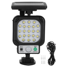 Solar Motion Sensor Lights for Corridor Balcony Courtyard Garden Garage Installation, Detachable Solar Panel Design with Uniform Brightness, Remote