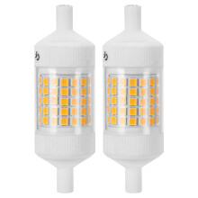 Lâmpada LED R7S dimerizável para refletores, iluminação eficiente em termos energéticos, luz branca quente, lâmpada tipo J de 80 mm com