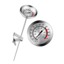 Meat Thermometer Stainless Steel Probe Fast Precision Cooking Thermometer for BBQ Frying Milk