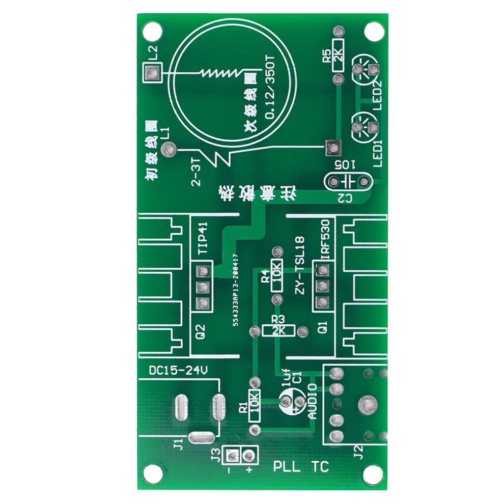 15Â24V Coil Plasma Speaker Kit, 15W Diy Arc Board, 76Mm 8071379714180