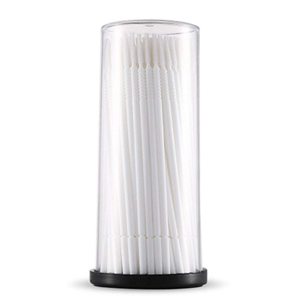 Eyelash Extension Cotton Swabs 100PCS Long Head Lint Precision Disposable Swabs for Beauty