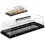 Acrylic Cake Tray With Lid Rectangular Dessert Holder Multipurpose Pastry Storage Container Black Marble 1
