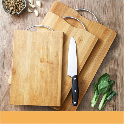Kitchen Bamboo Chopping Large Rectangular Plus Thick Solid Wood Cutting Board(40x30cm) Bamboo Cutting Board 40x30cm 2