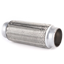 Stainless Steel Exhaust Flexible Pipe 51x200mm Car Repair Tube