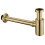 Brass Bottle Trap Brushed Gold Basin Waste Kit LeakProof Adjustable Height RustResistant 1