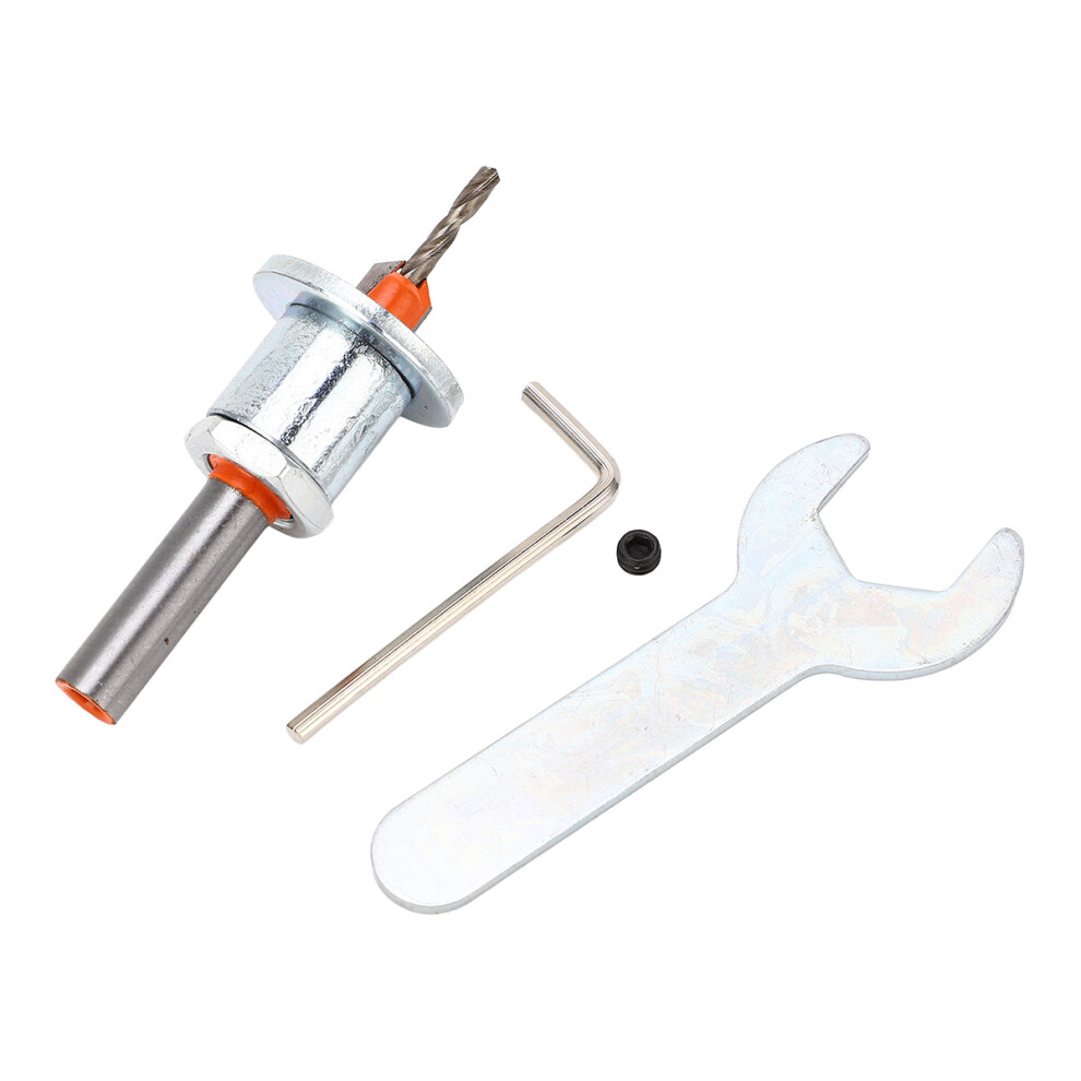Countersink Drill Bit With Adjustable Depth Stop, Spiral Groove Design For Efficient Chip Removal, Alloy Steel Construction High Wear Resistance 9358999827957