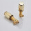 Gold Solid Brass Bathroom Faucet Double Handle Deck Mounted Waterfall Basin Mixer Hot Cold 5
