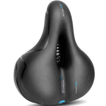 Sella per bicicletta universale, facile da installare, con design a canali di ventilazione e rivestimento impermeabile, sella per bicicletta cava e