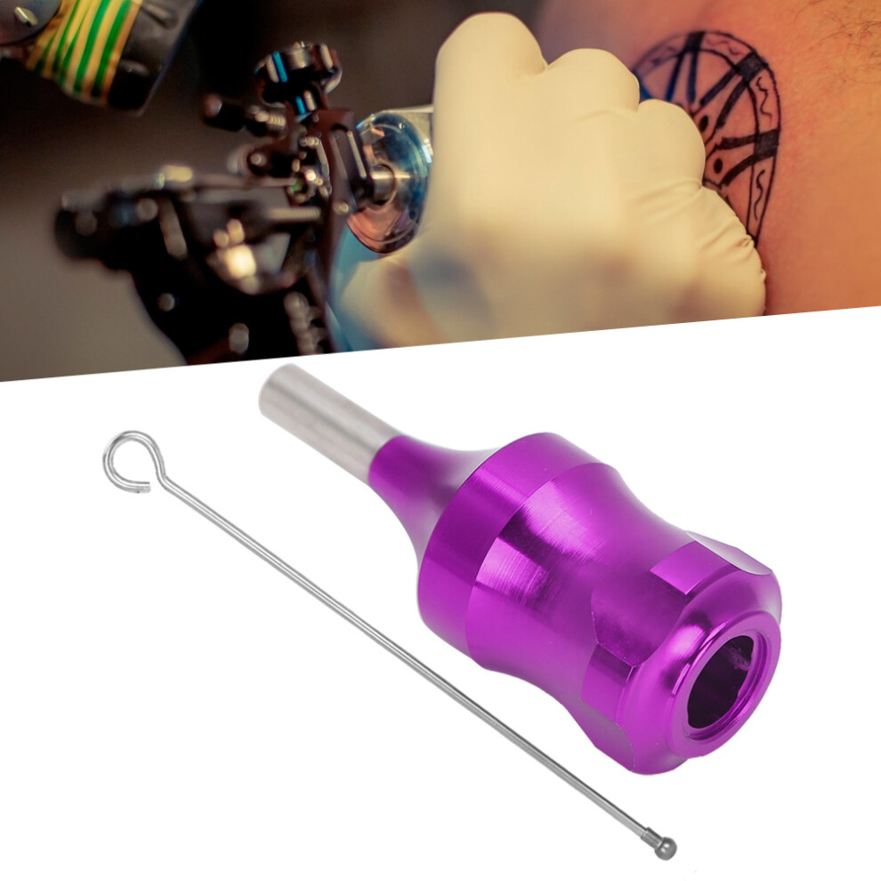 Purple 28Mm Aluminum Alloy Tattoo Grip For Cartridge Needles Â