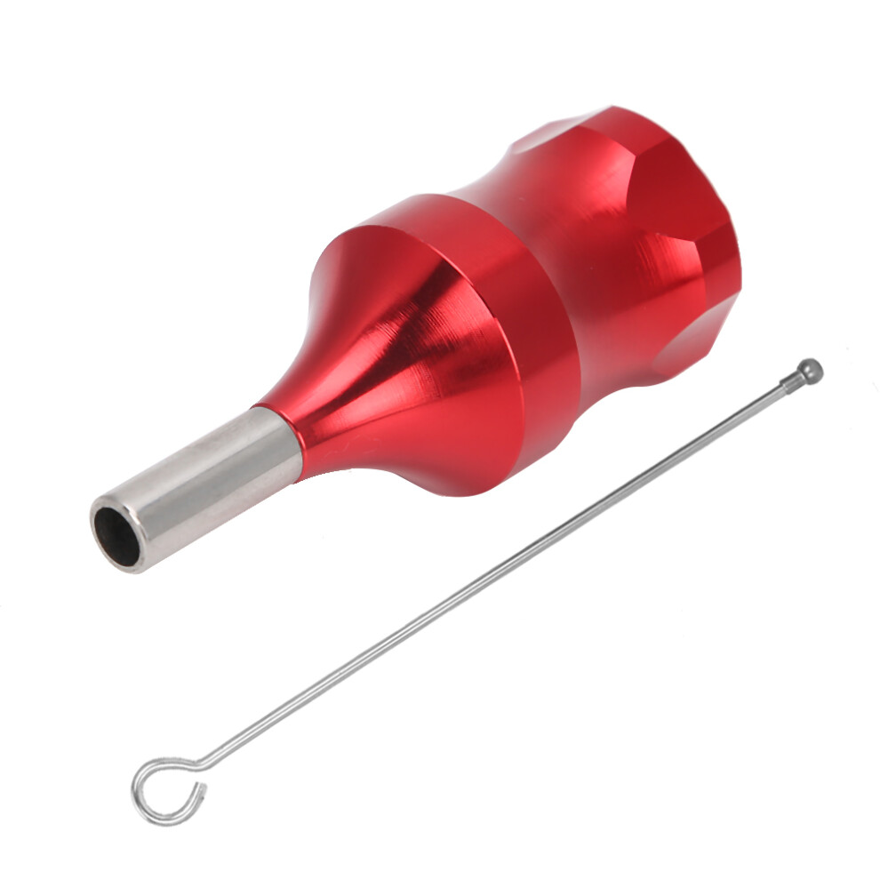 Red 28Mm Tattoo Grip For Cartridge Needles - Aluminum Alloy