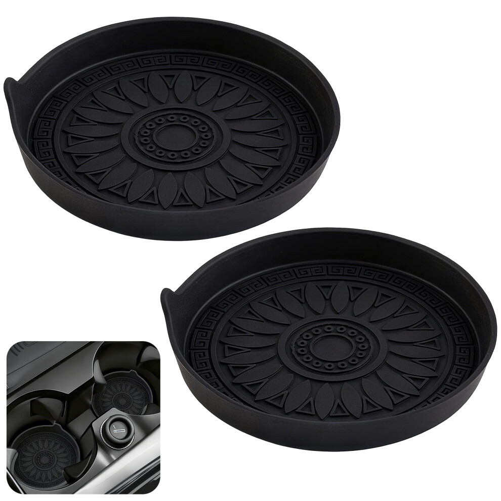 Car Cup Holder Coaster 2Pack Universal Silicone Nonslip Drink Coasters For Cup Holders, Fits All Vehicles 9199774742320