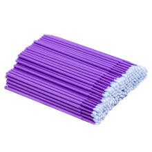 200 Pcs Micro Swabs for Eyelash Extensions Disposable 2mm Microfiber Tip Applicator Brushes for Makeup and Nail Art