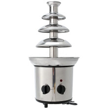Chocolate Fountain 4Tier Stainless Steel Fondue Fountain with Smooth Flow for Parties and Events