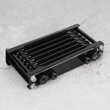 Universal Aluminum Oil Cooler Radiator for Monkey Car 100‑250CC ATV 4‑Wheel Black