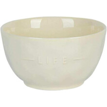 Ceramic Dinnerware Set Truffle White 4.75 Inch Porcelain Bowl Microwave Dishwasher Safe