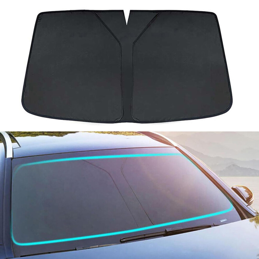 Car Windscreen Sun Shade For X2 F39 20182023, Foldable Front Window Sunshade, Sun Protection Black 9199774742818