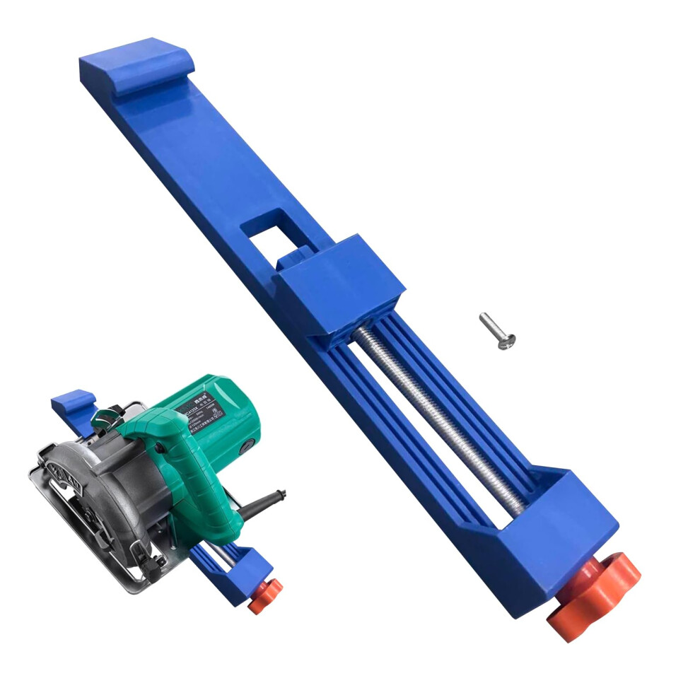 Adjustable Circular Saw Guide Rail With Secure Clamp For Precision Wood And Tile Cutting (Blue) 9199774743242