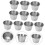 10pcs Stainless Steel Sauce Cups Set, Durable Stackable Ramekin Bowls for Kitchen Use 5