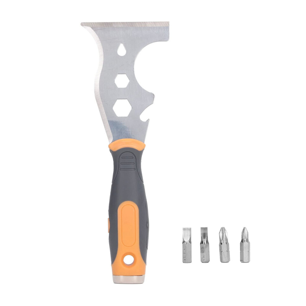Multifunctional Putty Knife 16In1 Paint Scraper Tool With 4 Screwdriver Bits And Ergonomic Grip 9199774743471