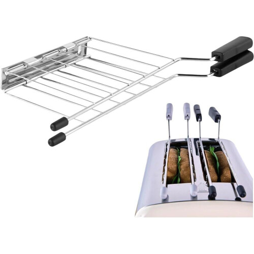 Stainless Steel Toaster Rack for Bread Warming with Even Heating Support and SpaceSaving Design 1