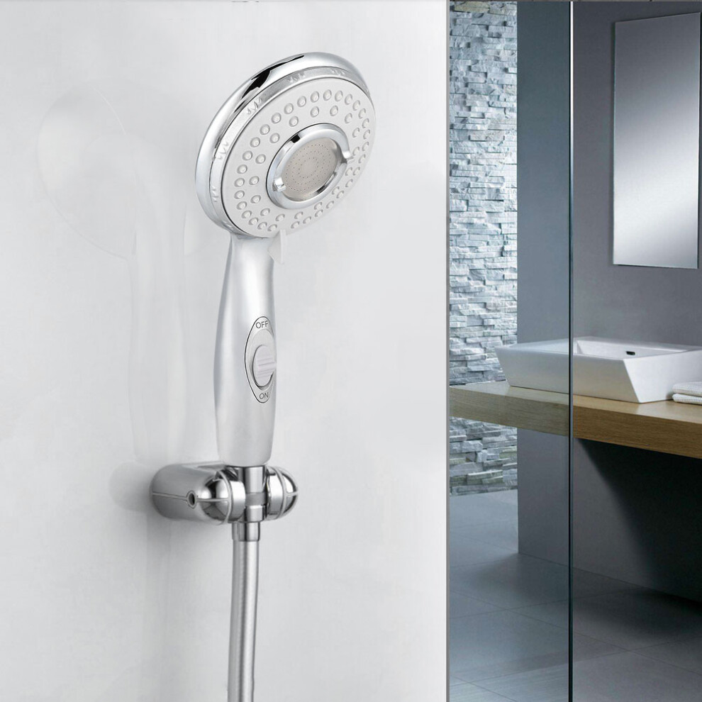 High Pressure Handheld Shower Head Abs Steel 27X14cm Bathroom Accessory 9481379719150