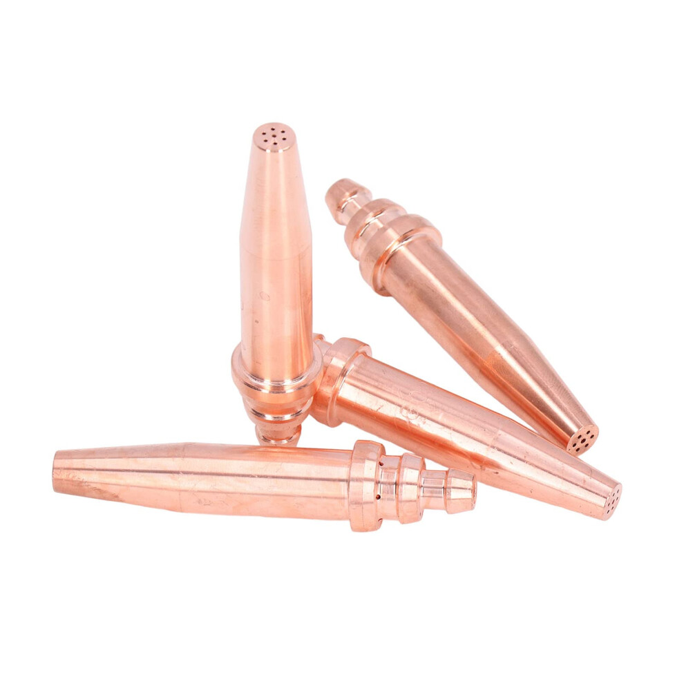 4Pcs Copper Acetylene Torch Tips Set Gas Welding Cutting Nozzles Precision Multiple Apertures 9199774743761