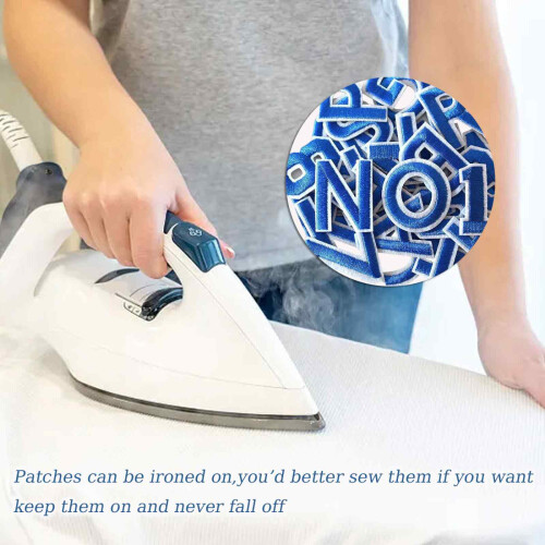 Σιδερένια μπαλώματα με γράμματα για ρούχα DIY, Σετ κεντημάτων με αριθμούς 2