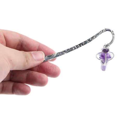 Σελιδοδείκτης Merkaba Charm Sun Moon Star Design, Ρετρό Μαρκαδόρος Σελίδας με Κρύσταλλο 2