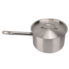 Tri Ply Stainless Steel Cookware Set Induction Compatible Saucepan With Lid Aluminum Core Even Heat Distribution Heavy Duty For Home And Restaurant