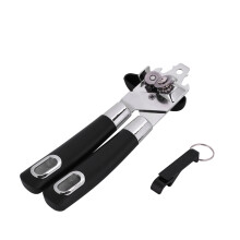 Ouverture de boîte sans effort, matériau robuste en acier inoxydable, ouvre-boîte manuel pour toutes les tailles, lame de sécurité à bord