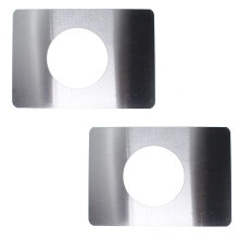 2PCS Stainless Steel Door Lock  Plate Cover Reinforces Loose Locks Fits Most Doors