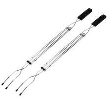 Marshmallow Roasting Sticks 31 Inch Telescopic BBQ Skewers with Extendable Long Handle for Campfire