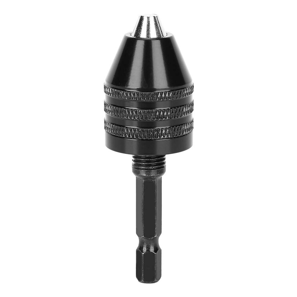 Drill Chuck Adapter Hex Shank Quick Release Carbon Steel 3Jaw Mini Bit For Impact Driver 9199774746526