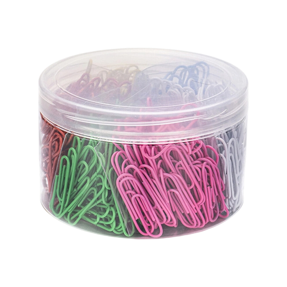 Large Paperclips 2 Inch, Jumbo Paper Clips Vinyl Coated Metal for School Office, Non Skid Grip Paper Tighter for Reports and Planners, Plastic Contain