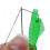 Durable Plastic Construction Needle Threader, Fish Type Sewing Tool with Steel Wire Loop, Quick Threading Device for Hand and Machine Needles, 2